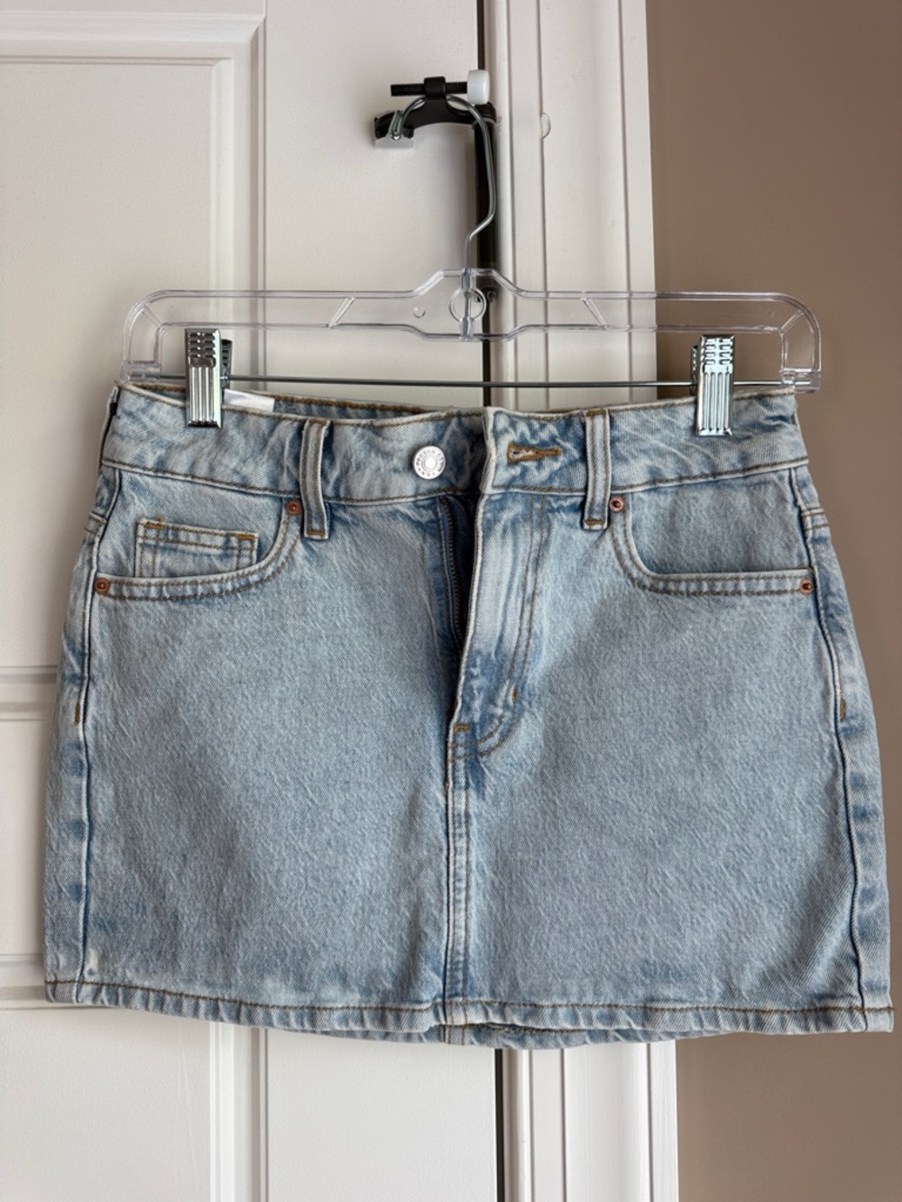 PacSun Light Blue Denim Mini Skirt